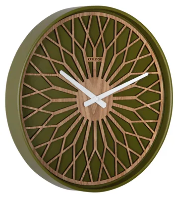 Productafbeelding van Karlsson - Wandklok Girasol - Groen - 40,6 x 40,6 x 40,6 cm