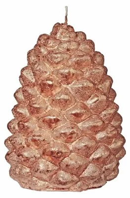 Produktbild von Kerze Tannenzapfen Kupfer 12 x 8,5 cm