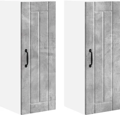 Obrázek produktu pro Nástěnná skříňka LUCCA 2 pcs Betonově šedá 30 x 31 x 80 cm
