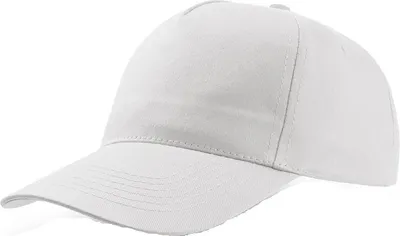 Image de Atlantis Casquette de baseball à 5 panneaux AB220 (taille unique) (Blanc)