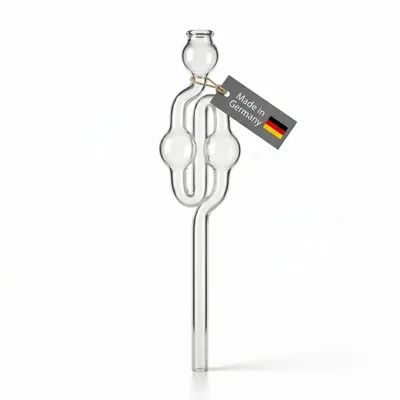 Produktbild von Gärröhrchen aus Glas 20cm Gärspund für Weinballon Gärballon Gärrohr für Wein Most uvm. Weinherstellung Zubehör
