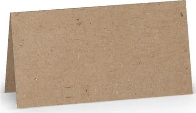 Produktbild von RÖSSLER 16403062 Tischkarte Paperado - 10 x 10 cm, 250 g/qm, kraft