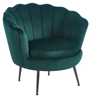 Produktbild von Eleganter Sessel THIAGO – grün / schwarze Beine