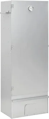 Image de vidaXL Fumoir avec copeaux de bois 44,5x29x110 cm Acier galvanisé