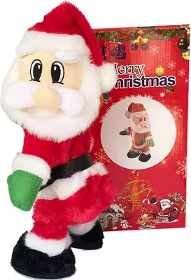 Produktbild von Twerk Weihnachtsmann Twerk Spielzeug - aus singendem und tanzendem Plüsch, animiertes Spielzeug des Weihnachtsmanns, des Weihnachtsmanns für einen fröhlichen Urlaub