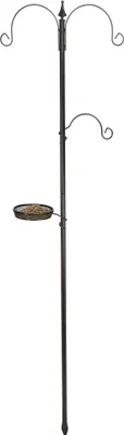Obrázek produktu pro Krmítko pro ptáky - výška cca 190 cm - 3 držáky na sýkorky a krmítko