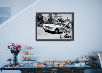 Produktbild von Poster - Canvas - Leinwand - 59,4 cm x 42 cm - Tour de France Eddy Merckx