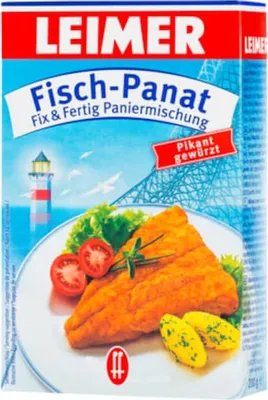 Produktbild von Leimer Fisch Panat Fix und Fertig Paniermischung pikant gewürzt 200g