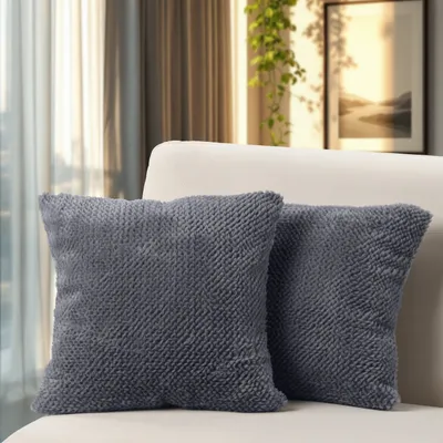 Produktbild von Kissenbezug 2er Set Deko Wohnzimmer Sofakissen Bezug Couchkissen Kissenhülle