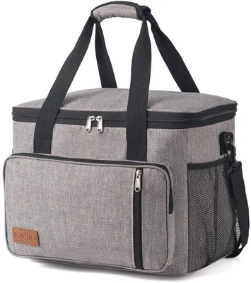 Produktbild von Thermoisolierte Picknicklunchbox 25L, grau, wasserdicht