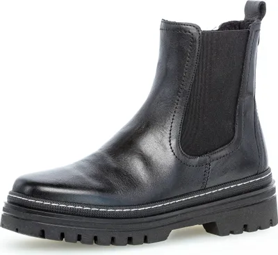 Produktbild von Gabor Shoes Chelsea Boot Schwarz Glattleder Größe: 37.5 Normal