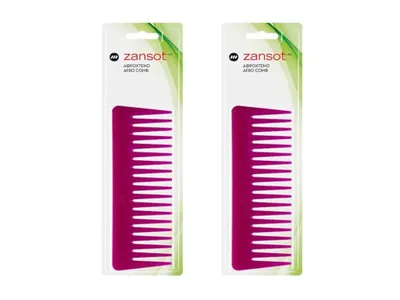 Obrázek produktu pro ZANSOT 2 × Velký Afro hřeben 16 cm červený