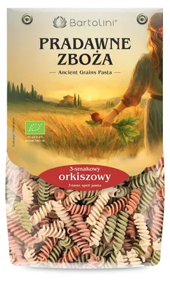 MAKARON (ORKISZOWY 3 SMAKOWY) ŚWIDERKI BIO 250 g - BARTOLINI (PRADAWNE ZBOŻA)