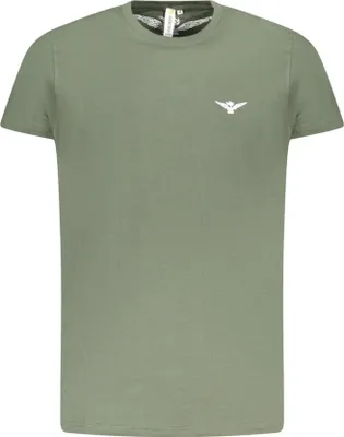 Produktbild von Herren Kurzarm T-Shirt Grün mit Adler-Druck und Rundhalsausschnitt, Größe: XL Farbe: Verde