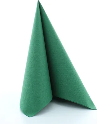 Produktbild von Airlaid Serviette Dunkelgrün 40 x 40 cm, 50 Stück - Mank