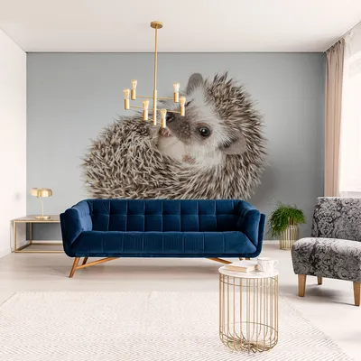 Produktbild von Muralo XXL Selbstklebende FOTOTAPETE Igel Wei§es Nagetier 3D Effekt (B) 368 cm x (H) 280 cm Tapete Wandtapete WOHNZIMMER SCHLAFZIMMER 5160