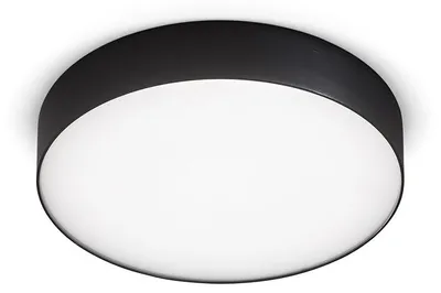 Zdjęcie produktu dla Lampa sufitowa GPL272N z matowego czarnego aluminium, zintegrowana dioda LED 30 W, naturalne światło 4000 K – Gealuce Nowoczesny design do oświetlenia wnętrz