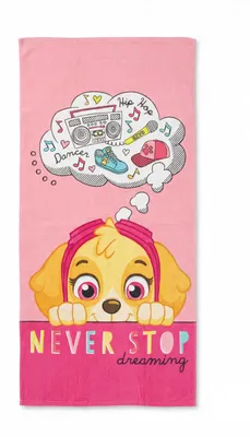 Produktbild von Paw Patrol Skye Mädchen Mikrofaser Strandtuch Badetuch XL 70x140 cm