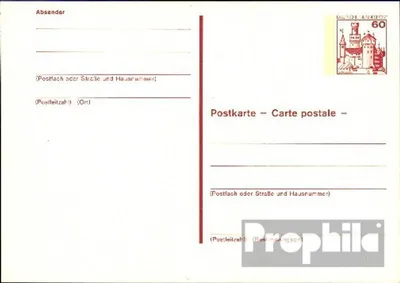 Produktbild von Belege Ganzsachen BRD (BR.Deutschland) 1979 P127 Amtliche Postkarte un Burgen u. Schlösser