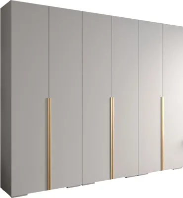 Produktbild von MEBLE KRYSPOL Inova 1 Schrank - 236,7x300x47cm - Weiß Weiß Gold