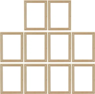 Obrázek produktu pro 10 ks fotorámečků Miniaturní model DIY výroba Nádherný vzhled Rámečky na fotografie