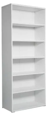 Immagine prodotto di Libreria 6 Ripiani 72,3x34,1x177,1 cm in Truciolare Nobilitato Bianca