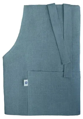 Imagen del producto de Delantal de cocina - 100% lino - Azul - 70 x 100 cm