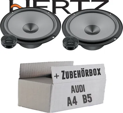 Produktbild von Hertz K 165 - KIT - 16,5cm Lautsprecher Komposystem - Einbauset passend für Audi A4 B5 Avant Heck - justSOUND