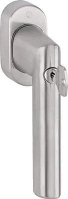 Zdjęcie produktu dla Klamka okienna Amsterdam E0400S/US9056 100NM stal nierdzewna 32-42 mm mat zamykana Secu100® / Secustik® / VarioFit®