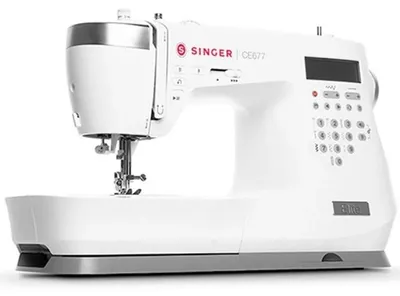Zdjęcie produktu dla SINGER Elite CE677 - Maszyna do szycia elektryczna, biała