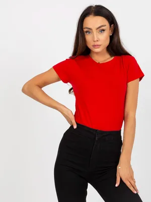 Produktbild von Basic Feel Good Kurzarm-T-Shirt für Frauen Sedley rot XXL