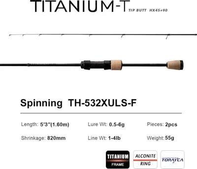Immagine prodotto di Canna da spinning, leggera, prestazioni migliorate, spinning TH-532XULS-F