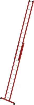 Produktbild von Munk Sprossen-Schiebeleiter 2-teilig GFK/Alu mit nivello®-Traverse 2x12 Sprossen