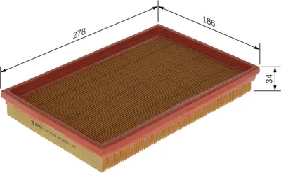 Produktbild von Luftfilter BOSCH F 026 400 574 für VW POLO (9N) Filtereinsatz