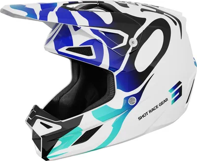 Produktbild von Shot Speed Ghost Motocross Helm, blau, S  (55/56)