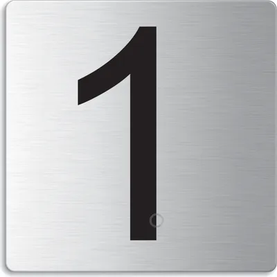 Produktbild von Türnummer I Zimmernummer I EdeIstahI TürschiId "1" I 85x85 mm I Nr.48301