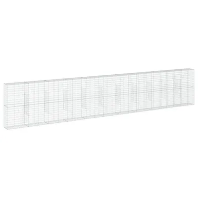Zdjęcie produktu dla vidaXL Gabion z pokrywą 1100x50x200 cm Ocynkowane żelazo