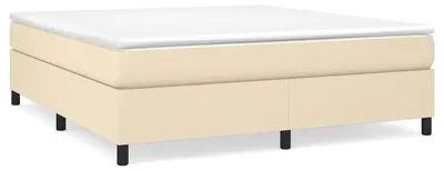 Produktbild von vidaXL Boxspringbettgestell Creme 160x200 cm Stoff