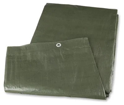 Zdjęcie produktu dla Uniwersalna plandeka z tkaniny, 4 x 4 m, wodoodporna, gramatura 90 g/m²