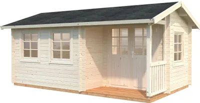 Produktbild von Palmako Gartenhaus Susanna 12,4 m² - 44 mm naturbelassen