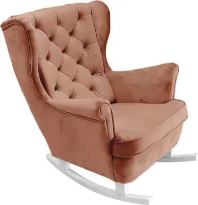 Produktbild von DomoHome Relaxsessel Armlehnensessel Armlehnen Fernsehsessel Loungesessel Polstersessel Couchsessel Armsessel Chair Wohnzimmersessel Ohrensessel | 102x81x95cm | Powder Pink_29832