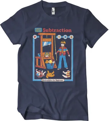 Produktbild von Learn About Subtraction T-Shirt - Medium - Navy