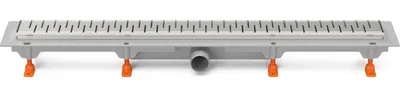 Productafbeelding van Chud?j vloerafvoer, 750 mm, zijuitlaat D40, matglanzend met roestvrijstalen frame, model CH 750 MN