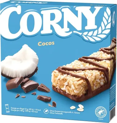 Obrázok produktu pre CORNY Corny Cocos müsli tyčinka 6 tyčiniek