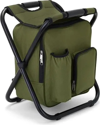 Produktbild von Grüner isolierter rucksackstuhl 15l 150kg Livoo SEP140