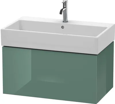 Produktbild von Waschtischunterbau L-CUBE 394x784x459mm weiß supermatt weiß supermatt