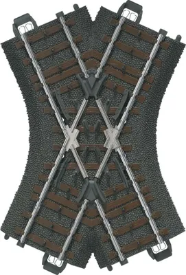 Produktbild von Märklin 24649 C-Gleis Kreuzung für Spur H0 – Robustes Gleiselement