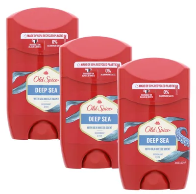 Produktbild von 3 x Old Spice Deep Sea Deostick für Männer je 50ml Frischer Duft 48H Schutz & Pflege