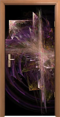 Produktbild von Türposter 90x200 cm Türaufkleber Türtapete Türfolie Klebefolie kunst Modern fraktales Impressionismus