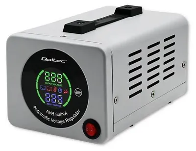 Image de Qoltec 50722 Stabilisateur automatique de tension avr 500va